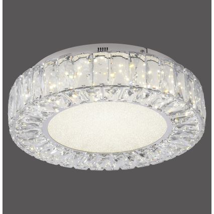 JUST LIGHT. 15221-17 - LED Deckenleuchte KULUNKA LED/32W/230V Ø 37 cm glänzender Chrom