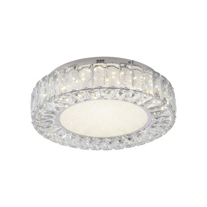 JUST LIGHT. 15221-17 - LED Deckenleuchte KULUNKA LED/32W/230V Ø 37 cm glänzender Chrom