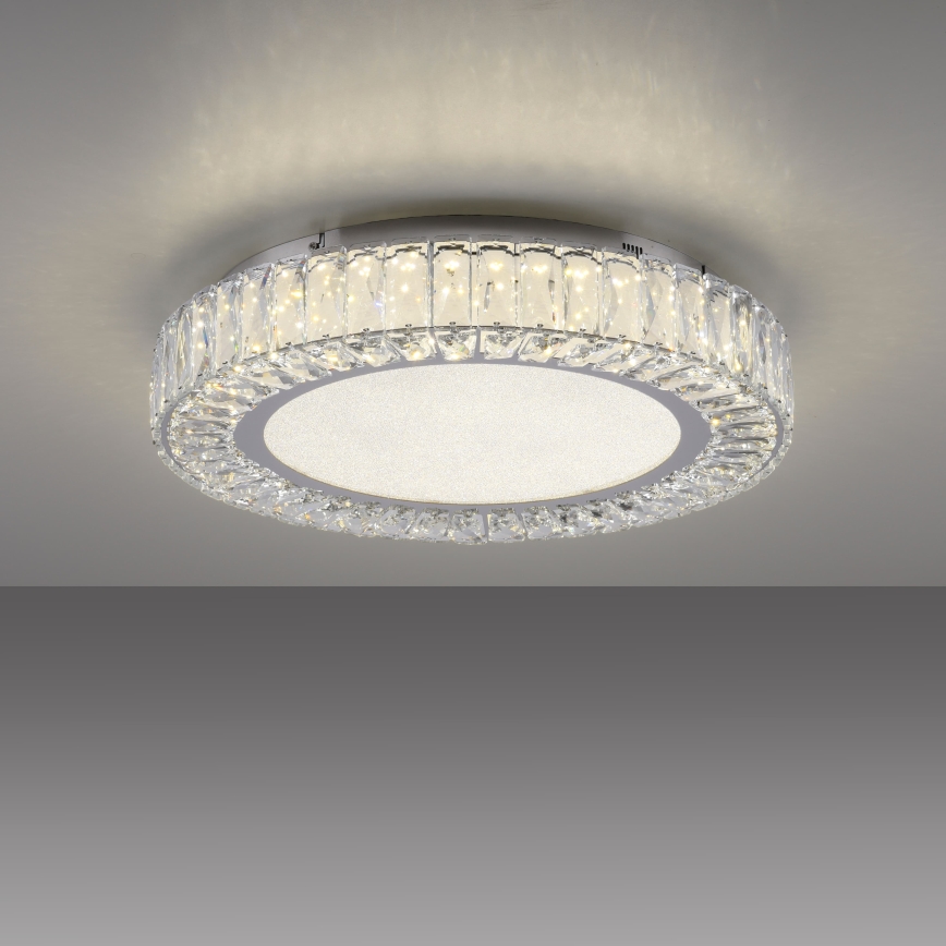 JUST LIGHT. 15222-17 - LED-Deckenleuchte KULUNKA LED/46W/230V Ø 50 cm glänzender Chrom