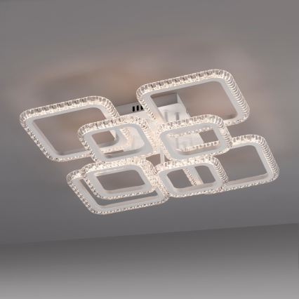 JUST LIGHT. 15269-16 - LED Deckenleuchte CRYSTALLO LED/43,5W/230V 49x49 cm weiß