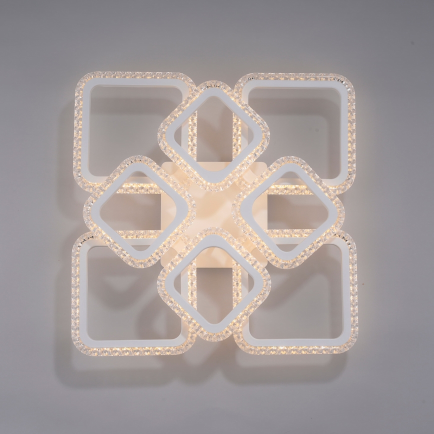 JUST LIGHT. 15269-16 - LED Deckenleuchte CRYSTALLO LED/43,5W/230V 49x49 cm weiß