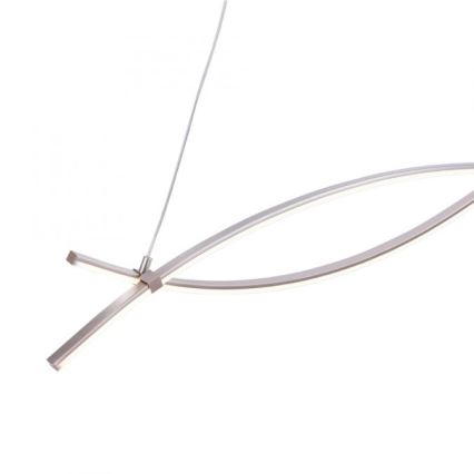 JUST LIGHT. 15382-55 - LED-Hängeleuchte MAJA 2xLED/8,4W/230V matt Chrom