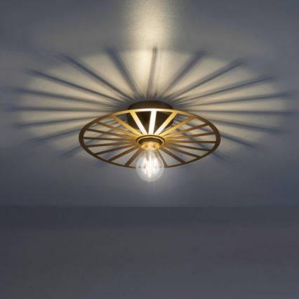 JUST LIGHT. 15635-60 - Deckenleuchte SPIKE 1xE27/40W/230V d 30 cm Messing