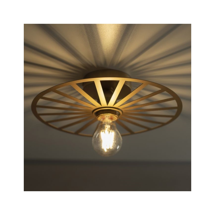 JUST LIGHT. 15635-60 - Deckenleuchte SPIKE 1xE27/40W/230V d 30 cm Messing