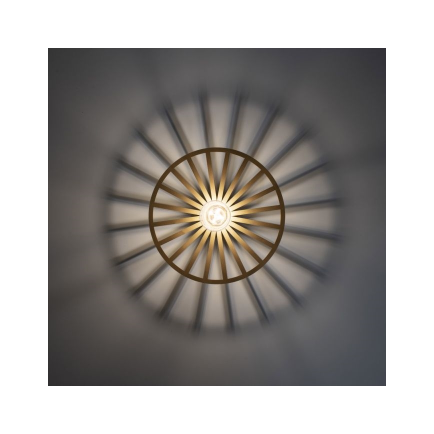 JUST LIGHT. 15635-60 - Deckenleuchte SPIKE 1xE27/40W/230V d 30 cm Messing