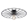 JUST LIGHT. 15636-18 - Deckenleuchte SPIKE 1xE27/40W/230V d 50 cm schwarz