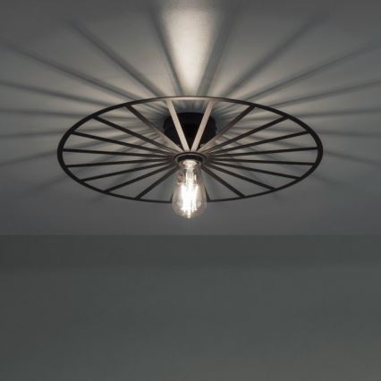 JUST LIGHT. 15636-18 - Deckenleuchte SPIKE 1xE27/40W/230V d 50 cm schwarz