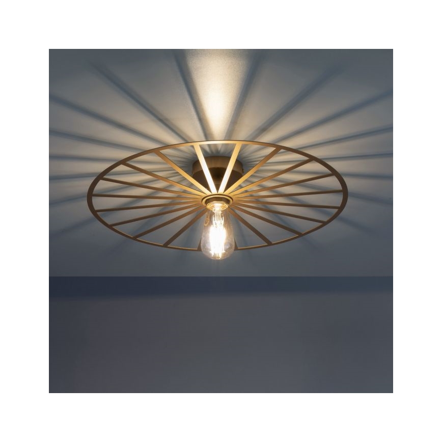 JUST LIGHT. 15636-60 - Deckenleuchte SPIKE 1xE27/40W/230V d 50 cm Messing