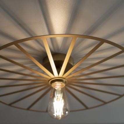 JUST LIGHT. 15636-60 - Deckenleuchte SPIKE 1xE27/40W/230V d 50 cm Messing
