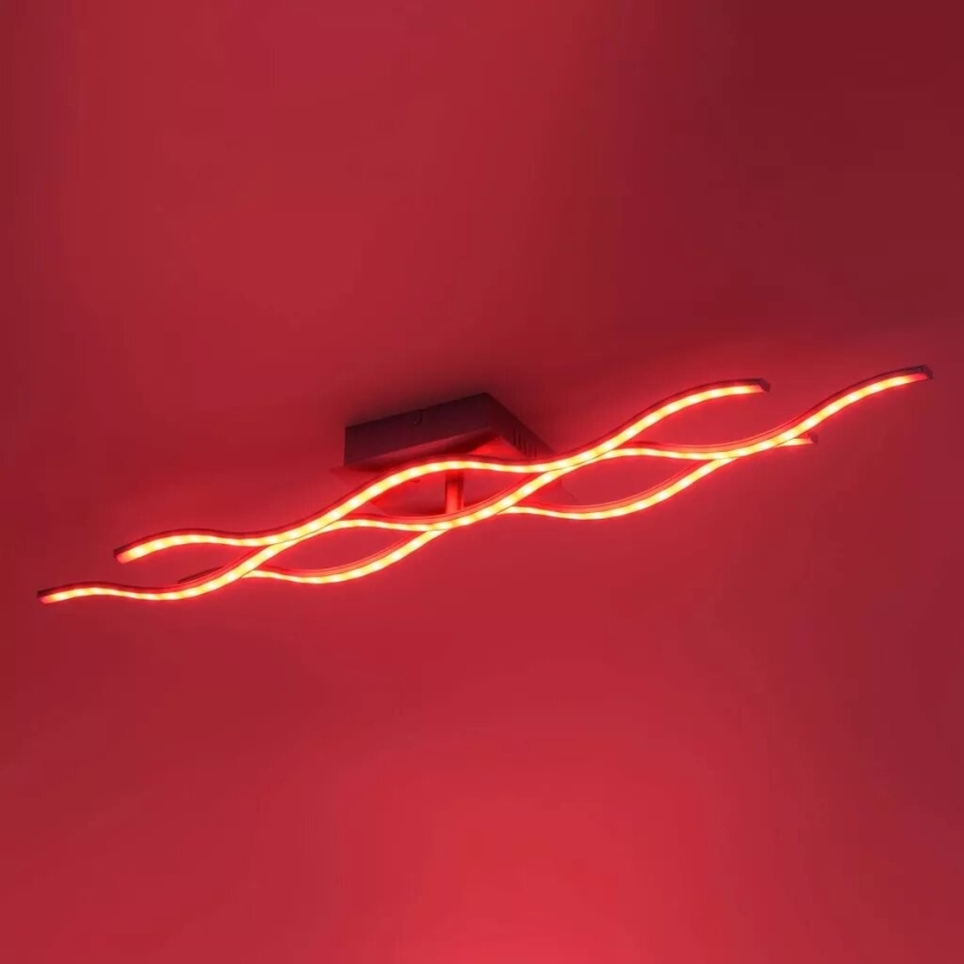 JUST LIGHT. 16266-55 - Dimmbare LED-RGB-Deckenleuchte LOLA WAVE LED/30W/230V 2700-5000K + Fernbedienung