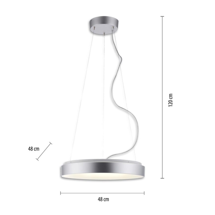 JUST LIGHT. 17075-21 - Dimmbare LED-Hängeleuchte KETO ANIKA LED/26,5W/230V 2700-5000K + Fernbedienung