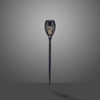 JUST LIGHT. 19106-18-3 - SET 3x LED-Solarleuchte FACKEL LED/0,24W/1,2V 200 mAh IP44 schwarz