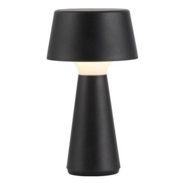 JUST LIGHT. 19260-18 - LED dimmbare Touch-Außenleuchte ABERA LED/3W/3,7V 2000 mAh USB IP54 schwarz