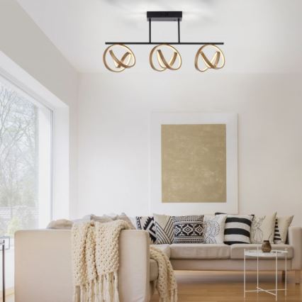 JUST LIGHT. 6245-18 - Dimmbare LED-Aufbauleuchte LOOP 3xLED/11W/230V 2700-5000K + Fernbedienung