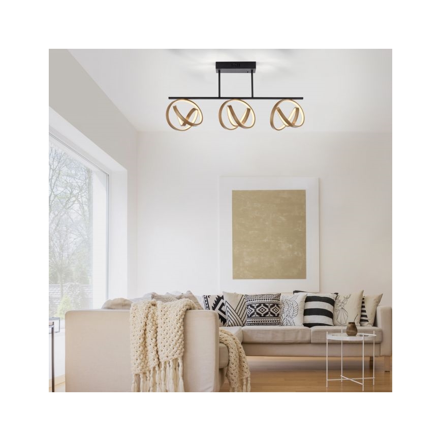 JUST LIGHT. 6245-18 - Dimmbare LED-Aufbauleuchte LOOP 3xLED/11W/230V 2700-5000K + Fernbedienung