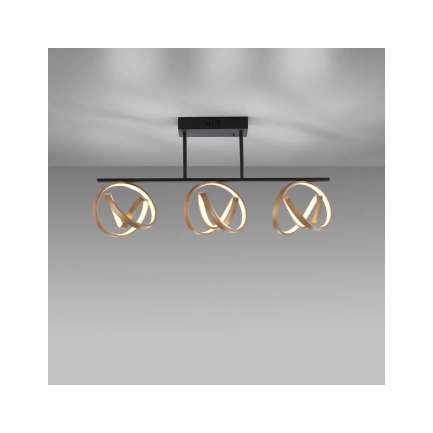 JUST LIGHT. 6245-18 - Dimmbare LED-Aufbauleuchte LOOP 3xLED/11W/230V 2700-5000K + Fernbedienung