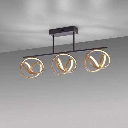 JUST LIGHT. 6245-18 - Dimmbare LED-Aufbauleuchte LOOP 3xLED/11W/230V 2700-5000K + Fernbedienung