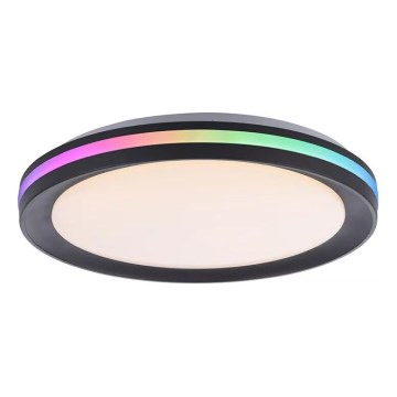 JUST LIGHT. 7509018 - Dimmbare LED-RGBW-Deckenleuchte GANGES LED/24W/230V 2700-5000K + Fernbedienung