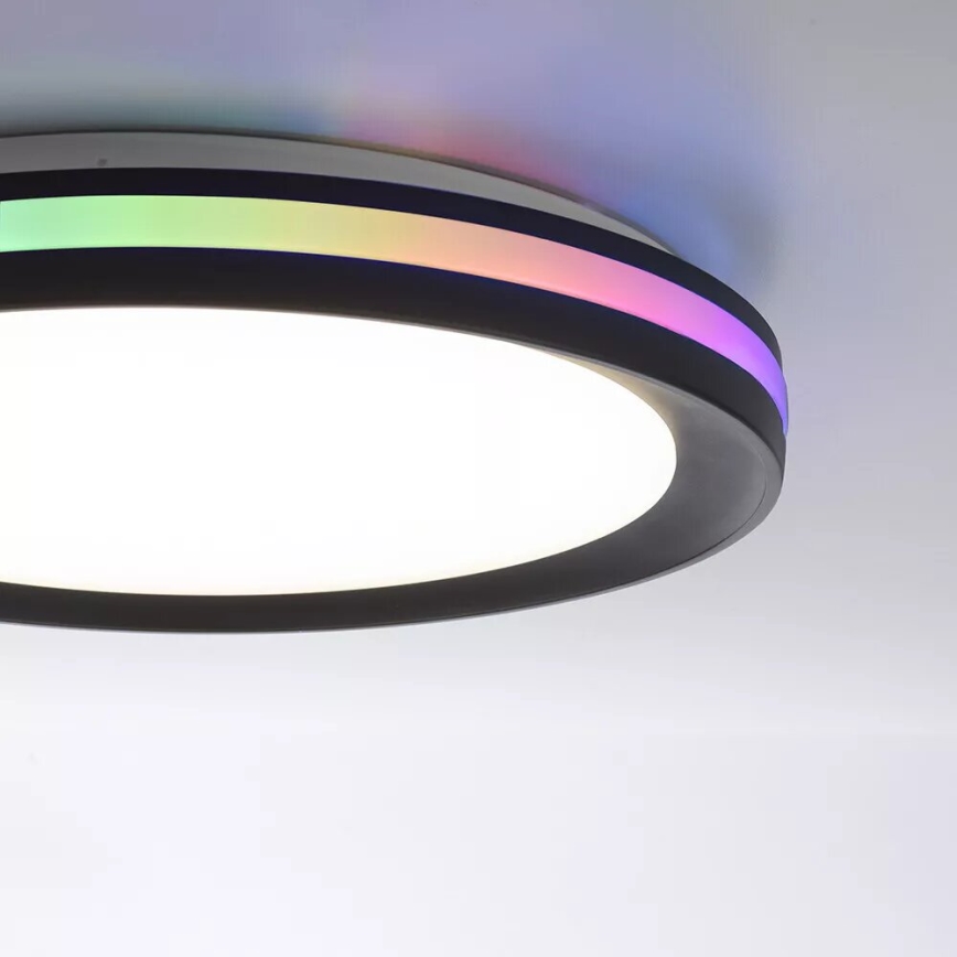 JUST LIGHT. 7509018 - Dimmbare LED-RGBW-Deckenleuchte GANGES LED/24W/230V 2700-5000K + Fernbedienung
