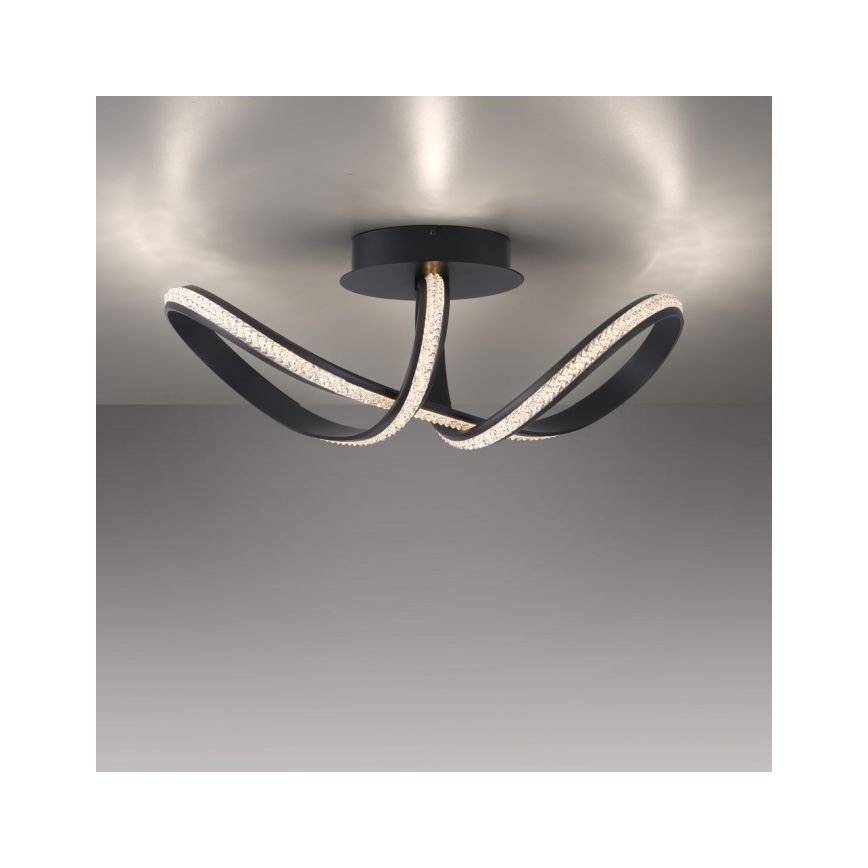 JUST LIGHT. 8475-18 - Dimmbare LED-Aufbauleuchte BRILLA LED/29W/230V schwarz