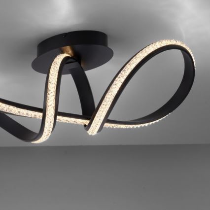 JUST LIGHT. 8475-18 - Dimmbare LED-Aufbauleuchte BRILLA LED/29W/230V schwarz