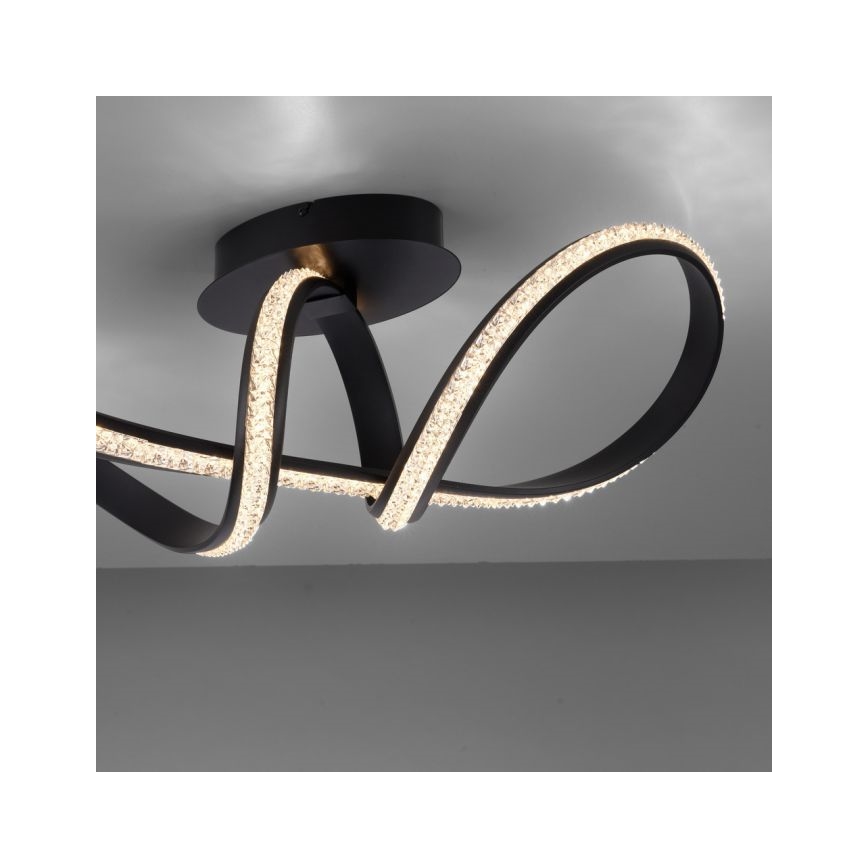 JUST LIGHT. 8475-18 - Dimmbare LED-Aufbauleuchte BRILLA LED/29W/230V schwarz