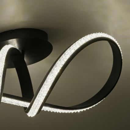 JUST LIGHT. 8475-18 - Dimmbare LED-Aufbauleuchte BRILLA LED/29W/230V schwarz