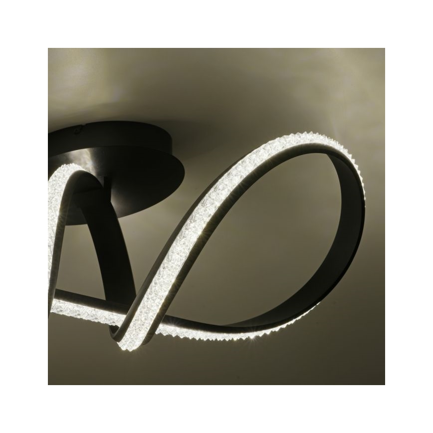 JUST LIGHT. 8475-18 - Dimmbare LED-Aufbauleuchte BRILLA LED/29W/230V schwarz