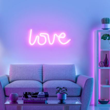 JUST LIGHT. 85021-87 - LED-Neon-Wanddekoration NEON LED/6,5W/5V Love