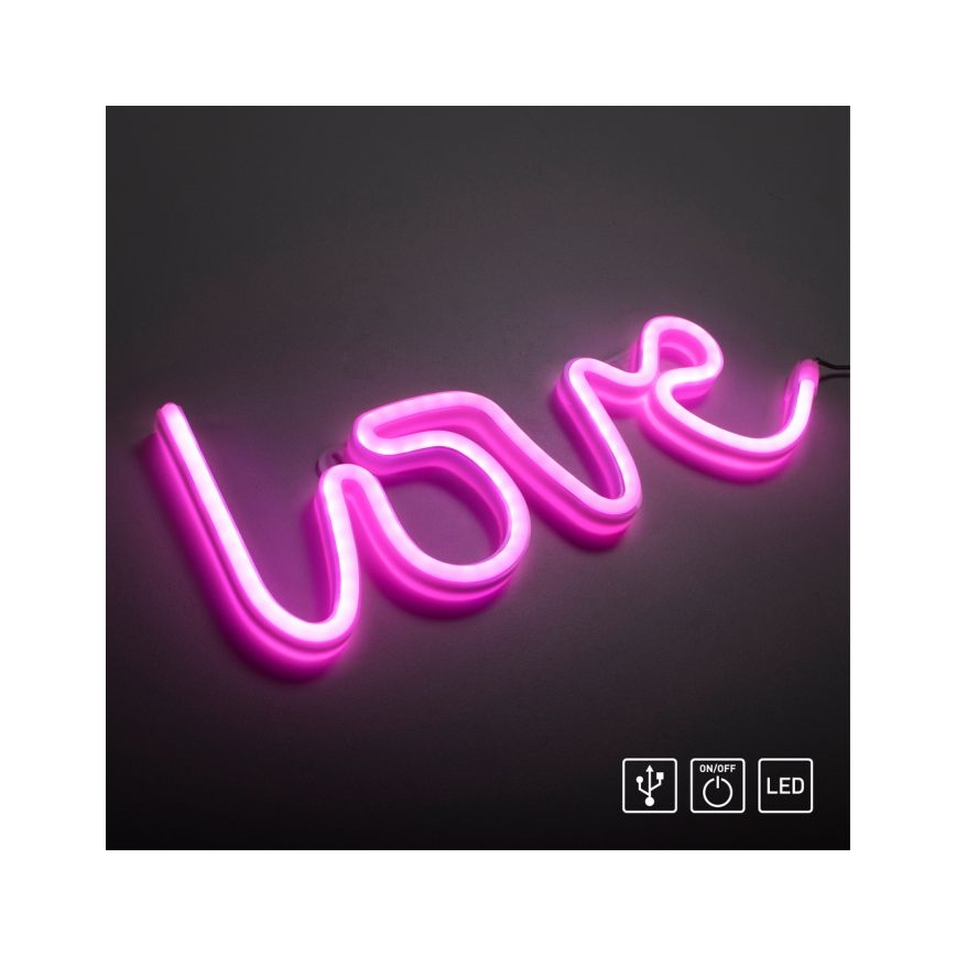 JUST LIGHT. 85021-87 - LED-Neon-Wanddekoration NEON LED/6,5W/5V Love