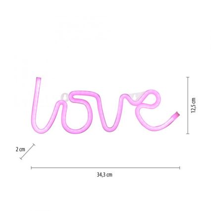 JUST LIGHT. 85021-87 - LED-Neon-Wanddekoration NEON LED/6,5W/5V Love