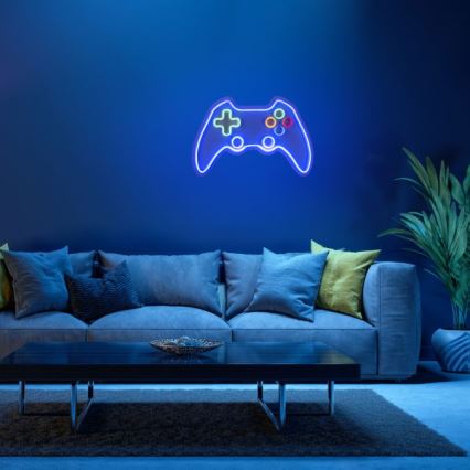 JUST LIGHT. 85022-70 - LED-Neon-Wanddekoration NEON 1xLED/6,5W/5V Gamer