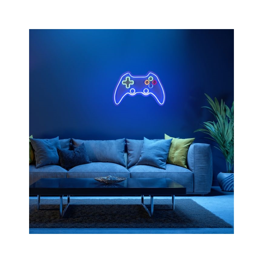 JUST LIGHT. 85022-70 - LED-Neon-Wanddekoration NEON 1xLED/6,5W/5V Gamer