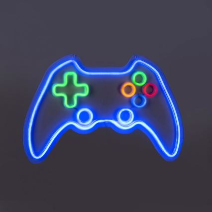 JUST LIGHT. 85022-70 - LED-Neon-Wanddekoration NEON 1xLED/6,5W/5V Gamer