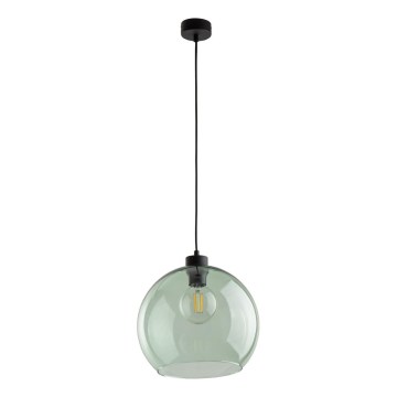 Kabel-Pendelleuchte CUBUS 1xE27/15W/230V schwarz/rauchgrün