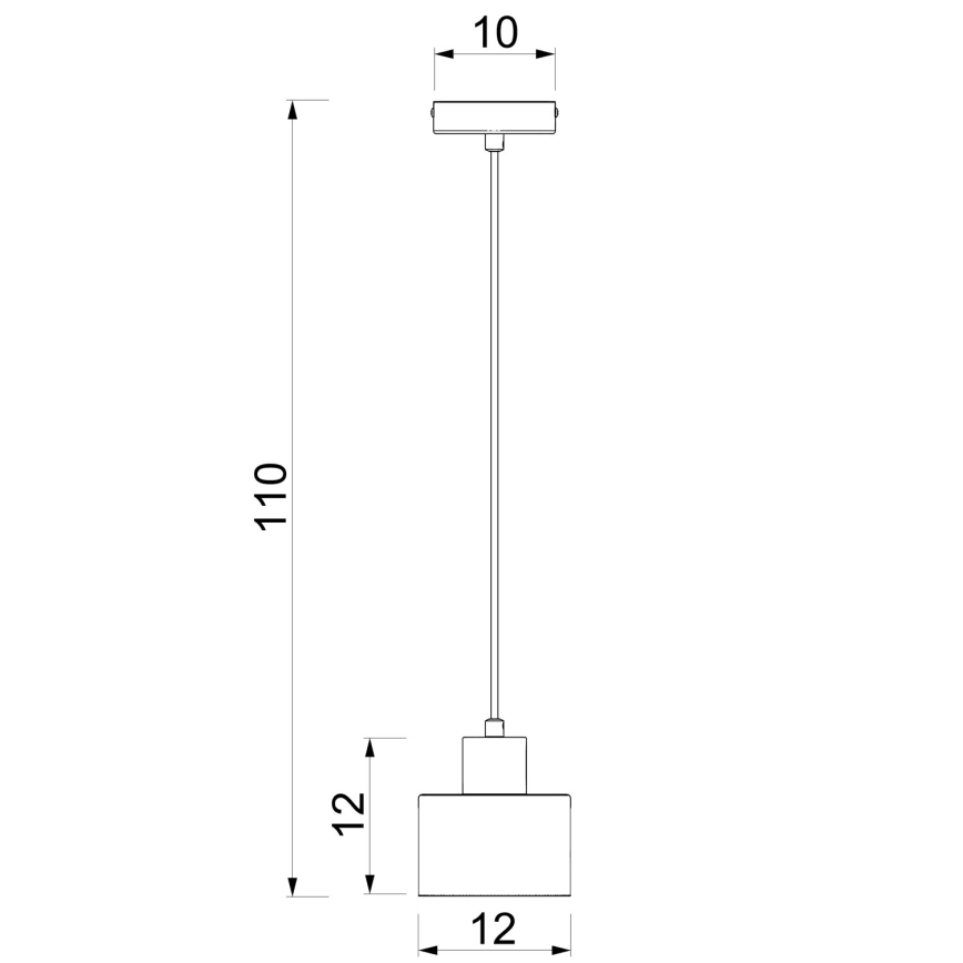 Kabel-Pendelleuchte PARKLA 1xE27/15W/230V schwarz