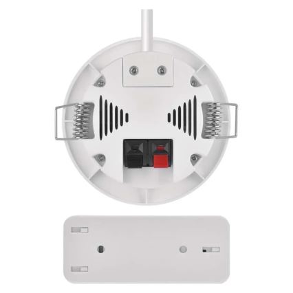 Kabellose Einbau-Türklingel 230V + 1xCR2032 weiß