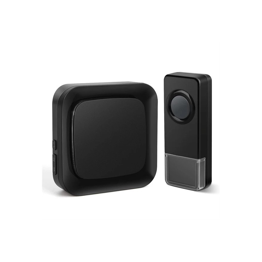 Kabellose Steckdosen-Türklingel 230V/1xA23 IP55 schwarz