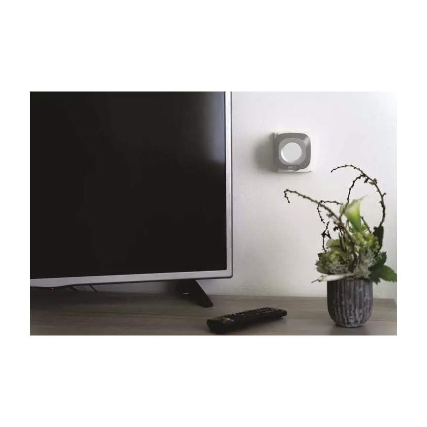 Kabellose Steckdosen-Türklingel 230V + 1xCR2032 IP44 grau