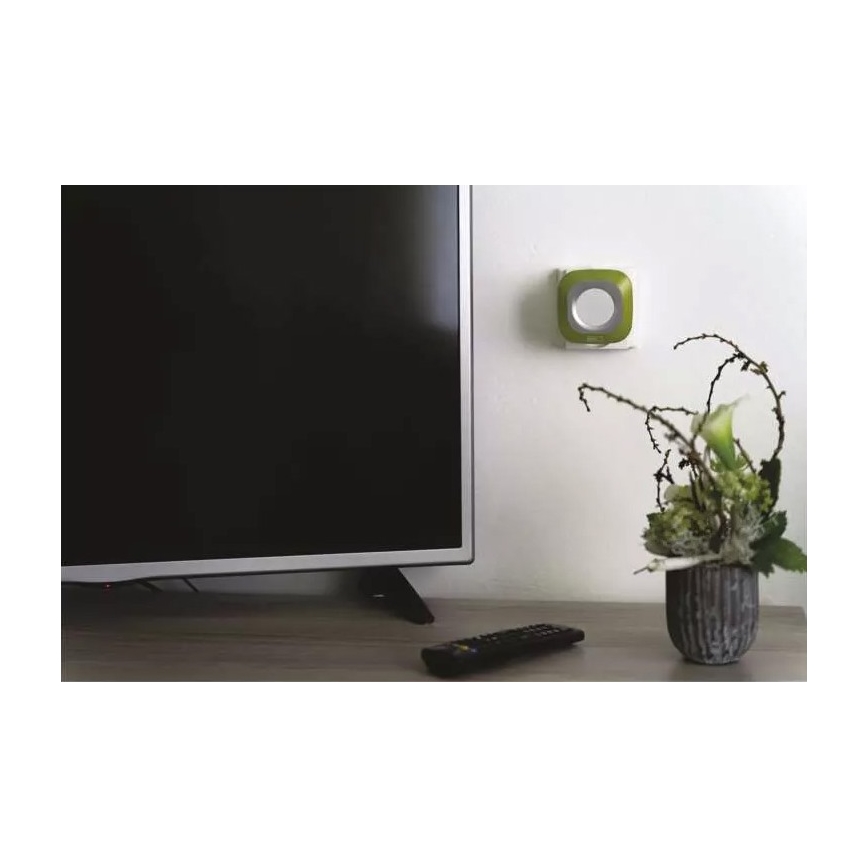 Kabellose Steckdosen-Türklingel 230V + 1xCR2032 IP44 grün