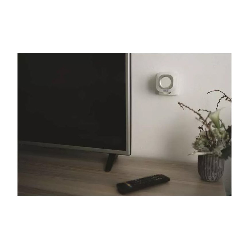Kabellose Steckdosen-Türklingel 230V + 1xCR2032 IP44 weiß
