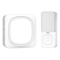 Kabellose Steckdosentürklingel mit LED-Beleuchtung 230V/1xCR2032 IP56 weiß