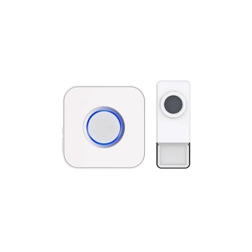 Kabellose Türklingel 3xAAA/1xA23 IP55 weiß