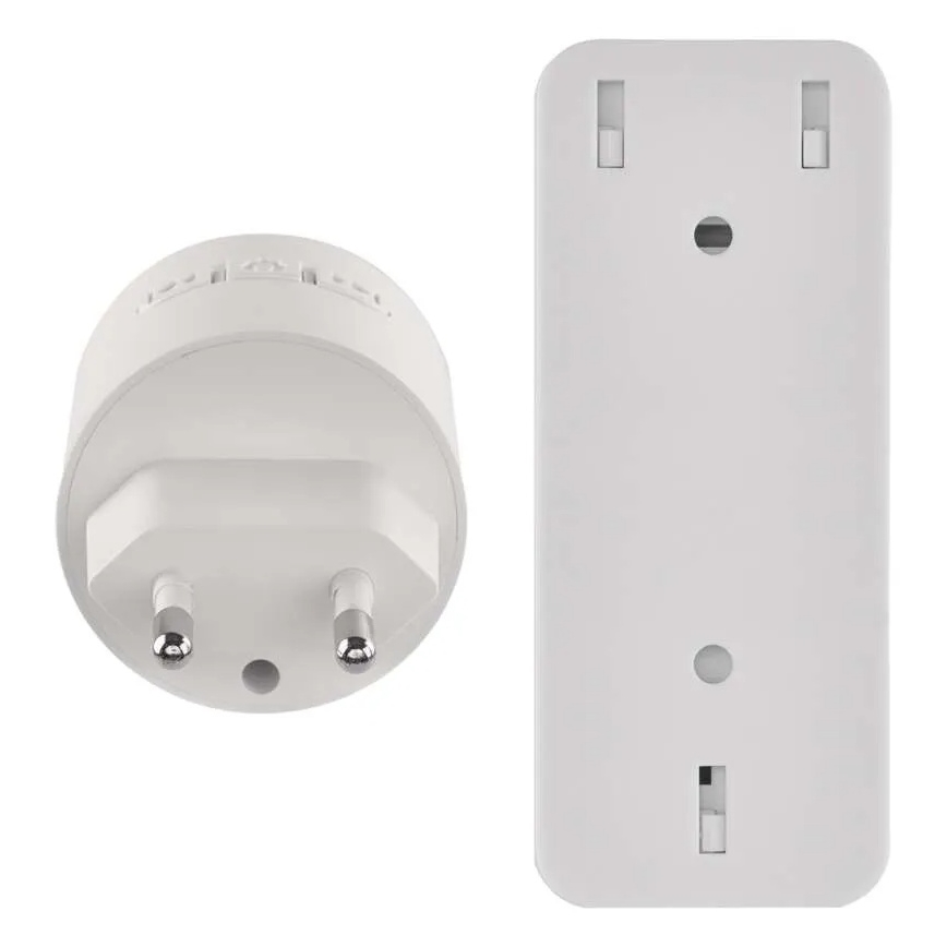 Kabellose Türklingel für Steckdose 230V + 1xCR2032 weiß