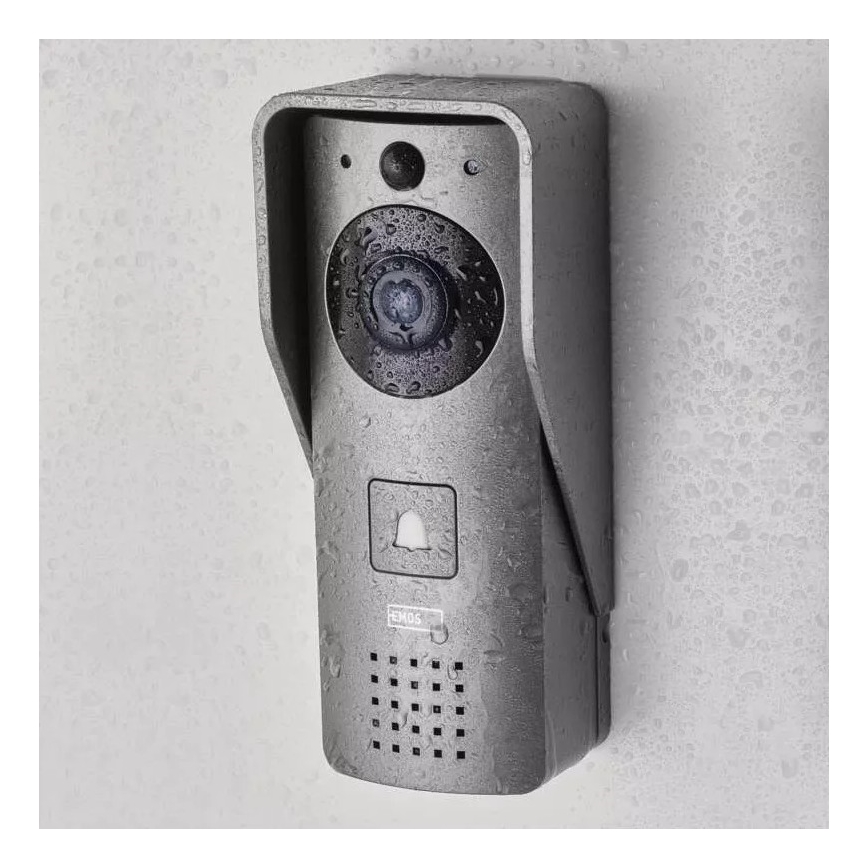 Kabellose Video-Türklingel mit Bewegungssensor GoSmart 12V/3xAA IP44 Wi-Fi Tuya