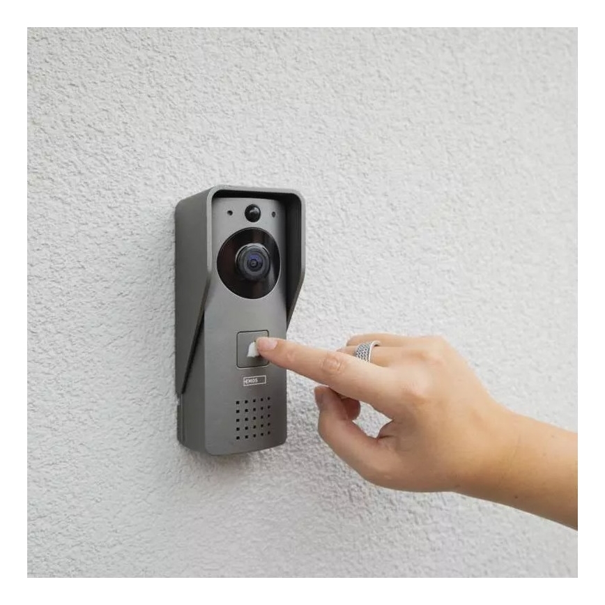 Kabellose Video-Türklingel mit Bewegungssensor GoSmart 12V/3xAA IP44 Wi-Fi Tuya