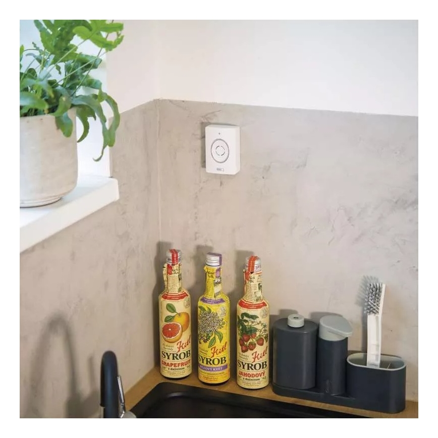 Kabellose Video-Türklingel mit Bewegungssensor GoSmart 12V/3xAA IP44 Wi-Fi Tuya