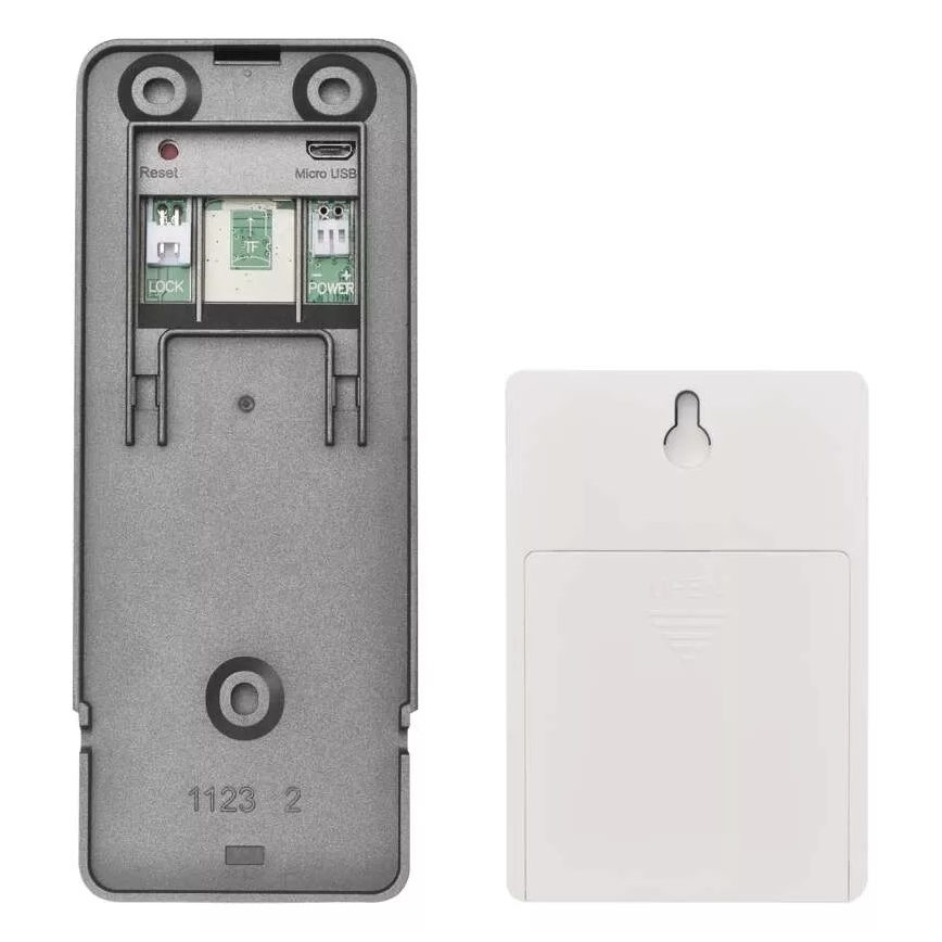 Kabellose Video-Türklingel mit Bewegungssensor GoSmart 12V/3xAA IP44 Wi-Fi Tuya