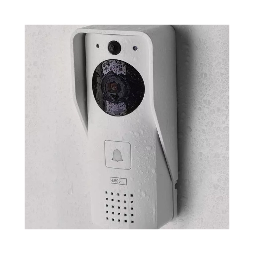 Kabellose Video-Türklingel mit Solarpanel GoSmart 4400 mAh 3xAA IP44 Wi-Fi Tuya