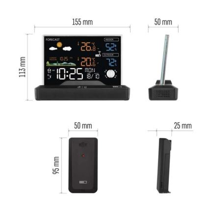 Kabellose Wetterstation 5V/2xAAA + 2xAAA